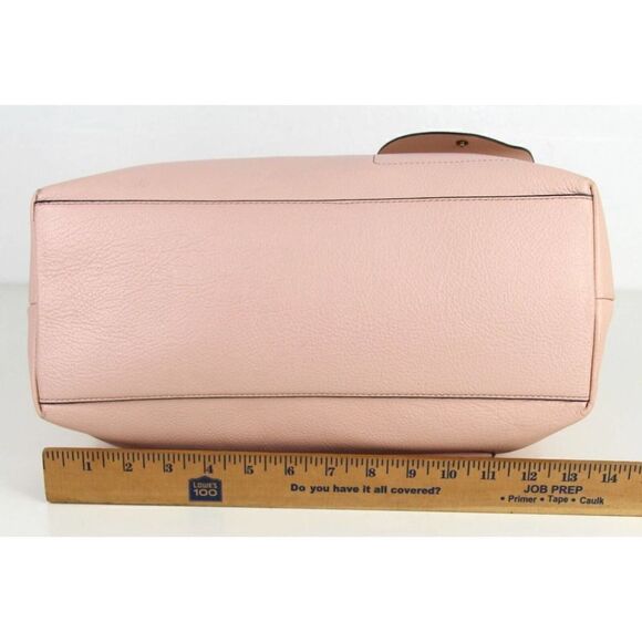 ROOMY J.CREW POWDER PINK GENUINE LEATHER SHOULDER BAG HANDBAG TOTE HOBO PURSE - Picture 12 of 14
